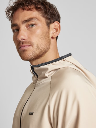 BOSS Green Jacke mit Label-Print Modell 'Commuter' Beige 3