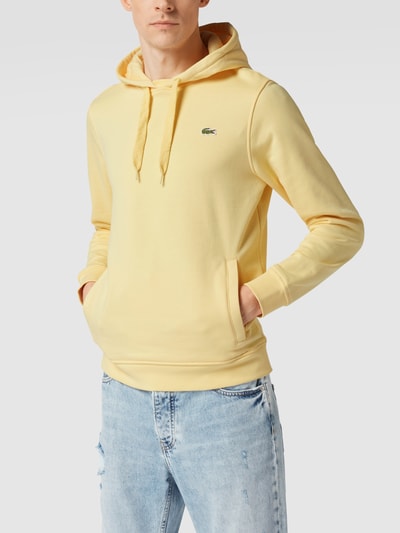 Lacoste Classic Fit Hoodie mit Logo-Applikation Hellgelb 4