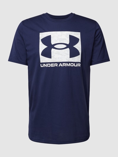 Under Armour T-Shirt mit Label-Print Modell 'ABC CAMO BOXED LOGO' Marine 2