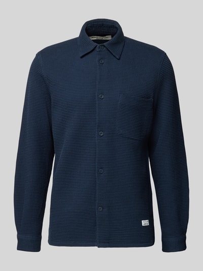 Marc O'Polo Denim Regular Fit Freizeithemd aus reiner Baumwolle Marine 1