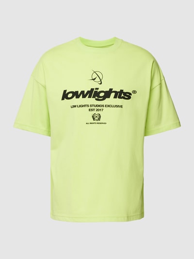 Low Lights Studios T-Shirt mit Statement-Print Neon Gruen 2