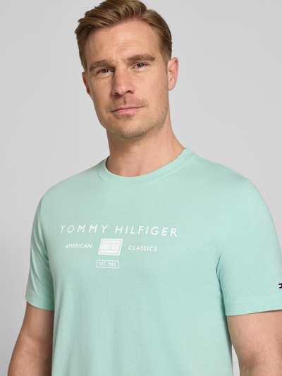 Tommy Hilfiger Regular Fit T-Shirt aus reiner Baumwolle Mint 3