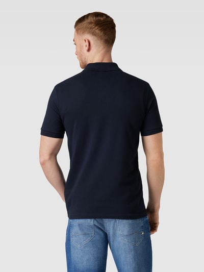 BOSS Orange Koszulka polo o kroju slim fit z krótką listwą guzikową Granatowy 5