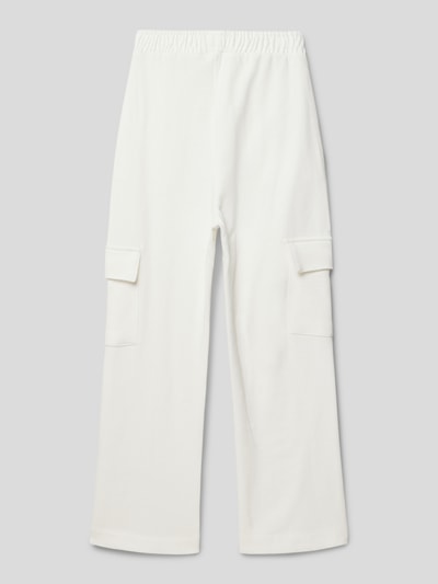 Mango Straight Leg Sweatpants mit Cargotaschen Modell 'london' Offwhite 3