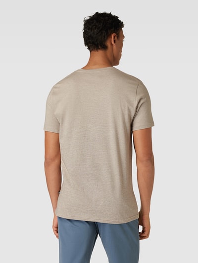 Matinique T-shirt met labeldetail, model 'Jermane' Beige - 5