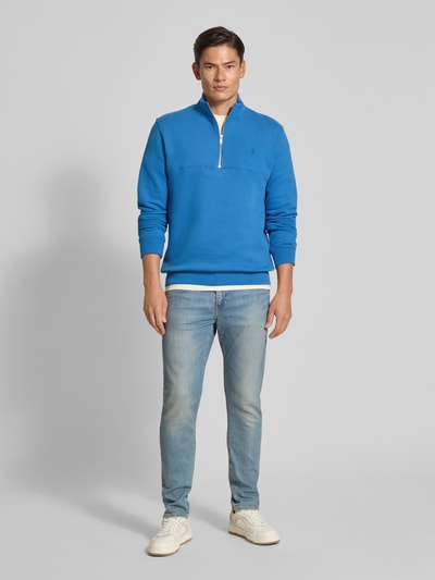 Armedangels Regular Fit Troyer aus reine Baumwolle Modell 'WAARLO' Royal 1