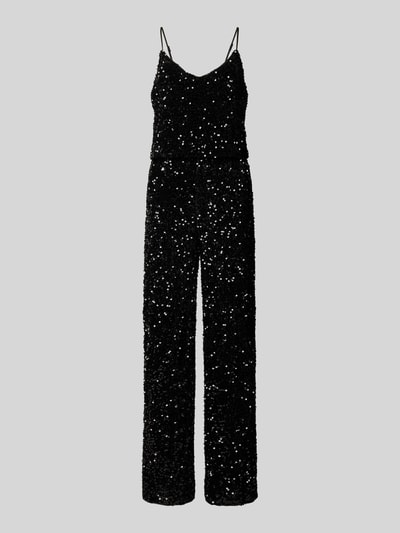 Vila Jumpsuit met pailletten, model 'FAITH' Zwart - 1