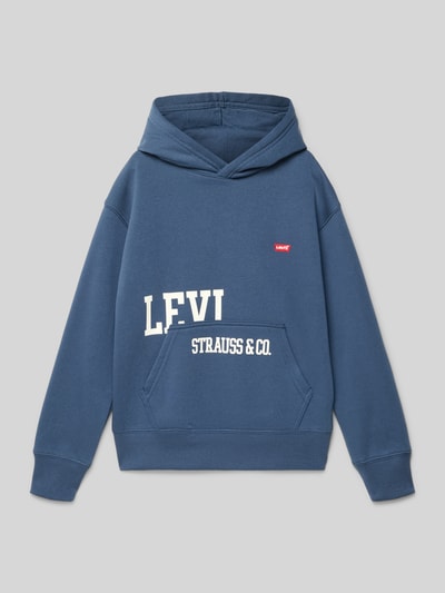 Levi’s® Kids Hoodie mit Label-Stitching und Känguru-Tasche Marine 1