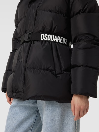 Dsquared2 Oversized Steppjacke mit Taillengürtel Black 3