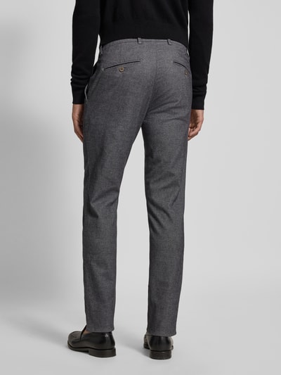 Brax Slim fit broek met achterzakken, model 'Fabio' Zilver - 5