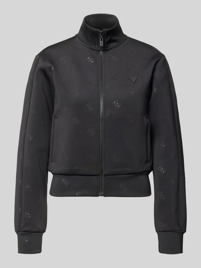 GUESS Activewear Sweatjacke mit Logo-Muster Modell 'CALISTA' Black 2