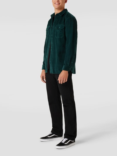 Levi's® Overhemdjack in ribcordlook, model 'JACKSON' Donkergroen - 1