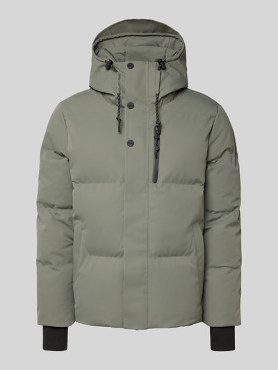 GOFRANCK Kurtka pikowana z kapturem model ‘BAYU’ Oliwkowy 2
