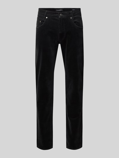 bugatti Modern Fit Cordhose mit 5-Pocket-Design Anthrazit 2