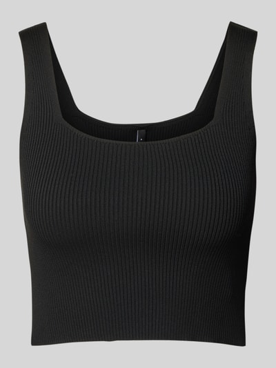 Only Slim Fit Tank Top in Rippoptik Modell 'TATIANNA' Black 2