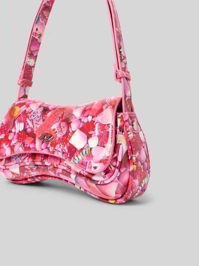 Diesel Shoulder Bag mit Label-Applikation Pink 3