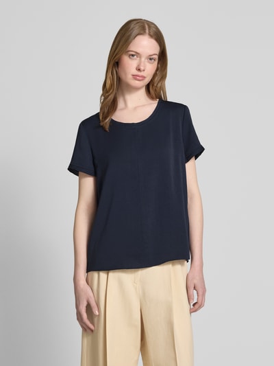 Marc Cain Blusenshirt mit Rundhalsausschnitt Marine 4