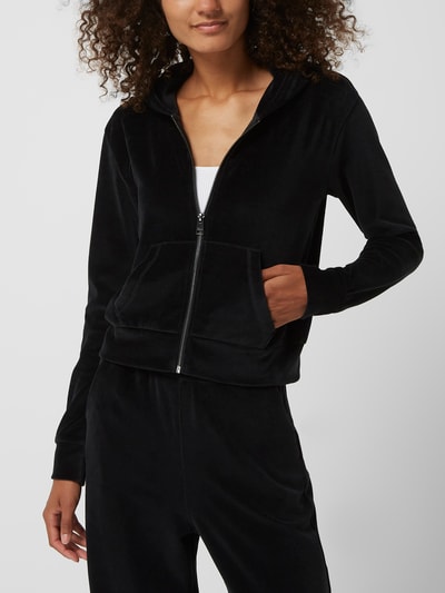 Tom Tailor Denim Sweatjacke aus Samt  Black 4