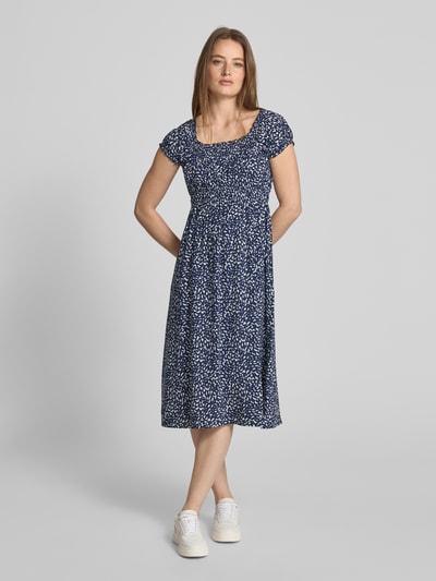 Apricot Sukienka midi z wiskozy z elastyczną tasiemką w talii Granatowy 4