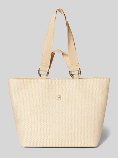 Tommy Hilfiger Shopper met labelapplicatie Zand - 2