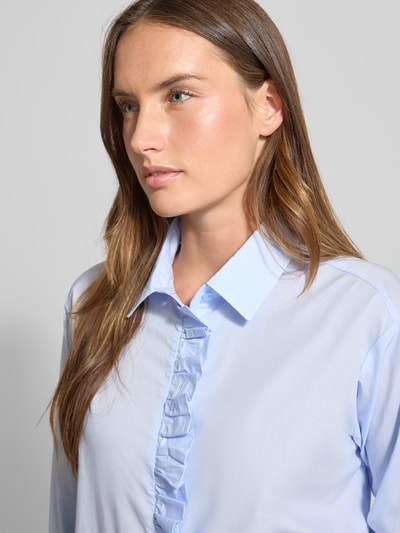 Christian Berg Woman Regular Fit Bluse mit Rüschen Blau 3