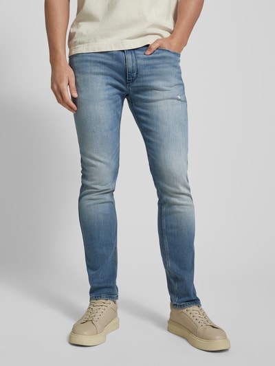 HUGO Jeansy o kroju extra slim fit z 5 kieszeniami model ‘HUGO 734’ Jasnoniebieski 4