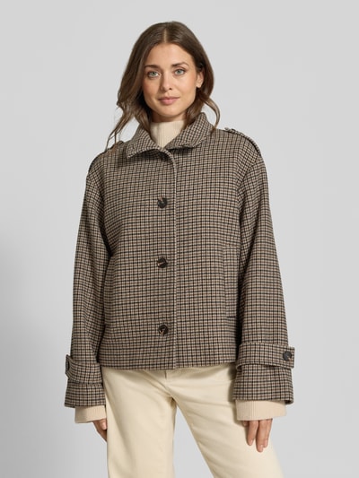 Jake*s Casual Regular Fit Blouson aus Woll-Mix Taupe 4