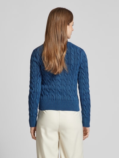 Polo Ralph Lauren Cardigan mit Logo-Stitching Jeansblau 5