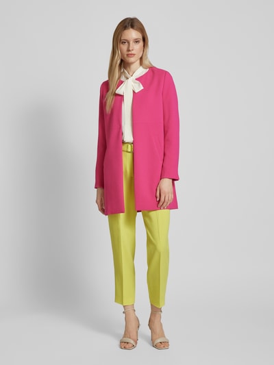 Christian Berg Woman Selection Longblazer mit Eingrifftaschen in unifarbenem Design Pink 1