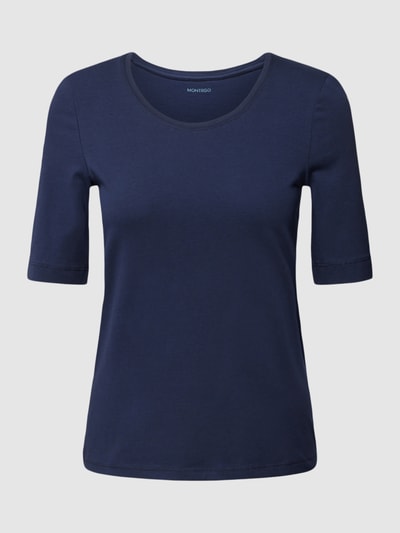 Montego T-shirt met ronde hals Donkerblauw - 2