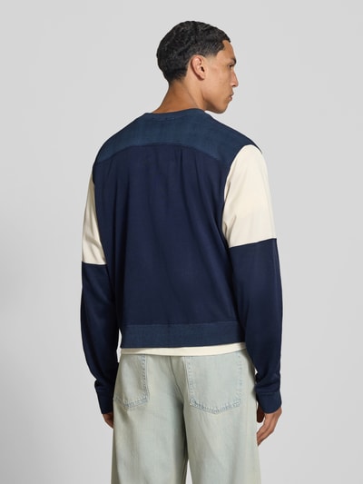 Kenzo Gebreid jack van mix van viscose en katoen Marineblauw - 5