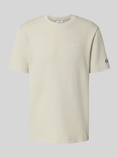 CHAMPION T-shirt met structuurmotief en ronde hals Beige - 2