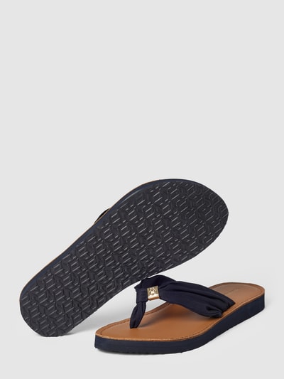 Tommy Hilfiger Slides mit Zehentrenner Marine Melange 4