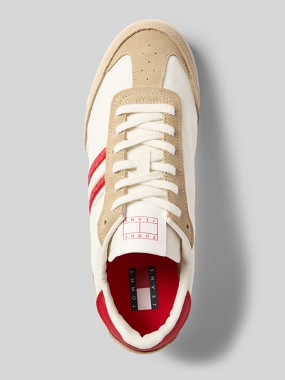 Tommy Jeans Low Top Sneaker aus echtem Leder Weiss 3