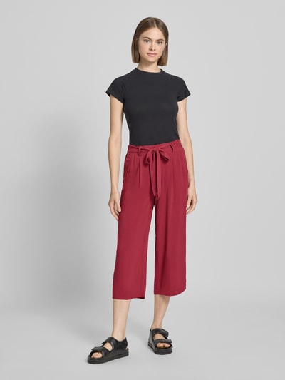 Only Weite Hose aus reiner Viskose Modell 'NOVA LIFE' Bordeaux 1