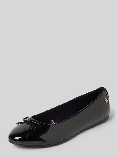 Tommy Hilfiger Ballerinas mit Label-Detail BLACK 1