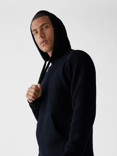 Officine Générale Hoodie in Strick-Optik Dunkelblau 6