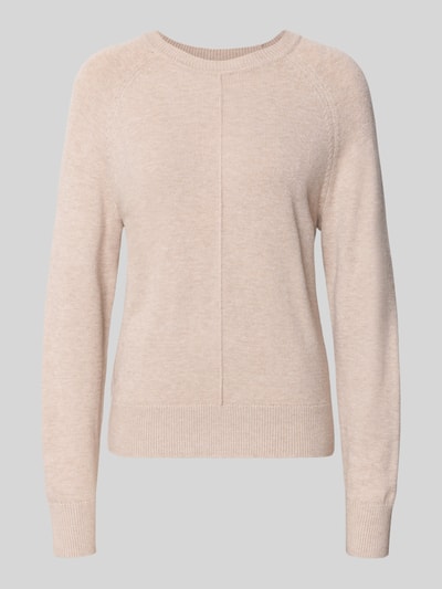 Christian Berg Woman Sweter z dzianiny z prążkowanymi wykończeniami  Metaliczny beżowy melanż 2