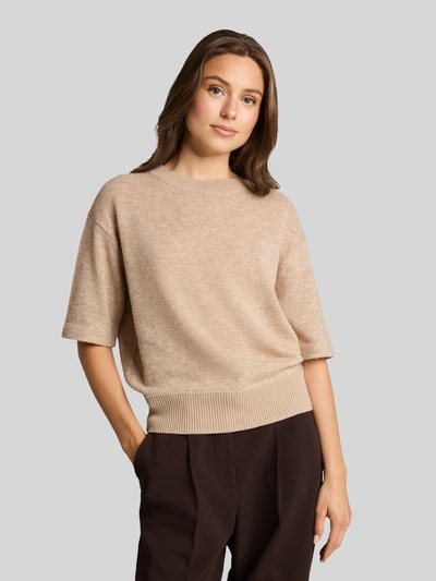 Tom Tailor Regular Fit Pullover mit Baumwoll-Anteil Beige 4
