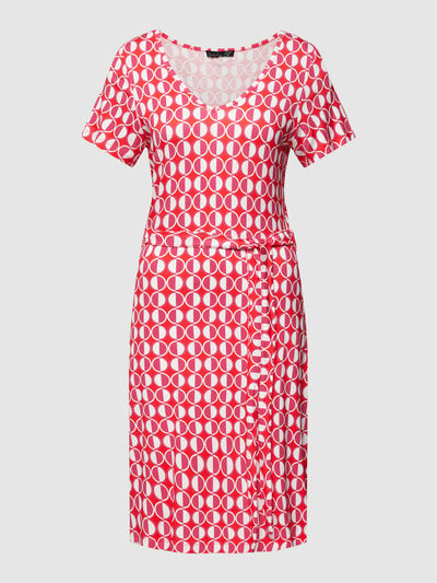 SMASHED LEMON Knielanges Kleid mit Allover-Muster Pink 2