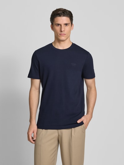 JOOP! Jeans T-Shirt mit Strukturmuster Modell 'Aslomar' Marine 4