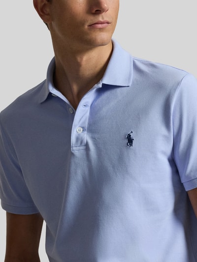 Polo Ralph Lauren regular fit poloshirt van katoenmix Bleu - 3