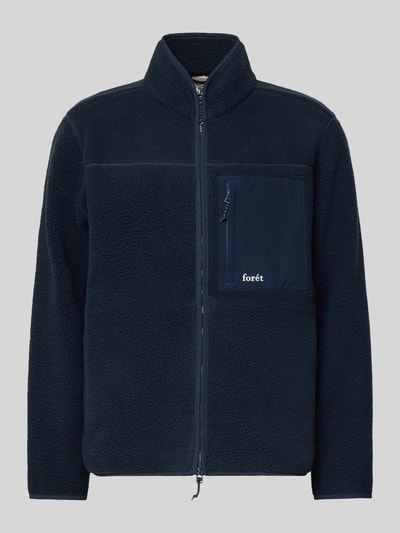 Forét Kurtka z polaru z dwustronnym zamkiem błyskawicznym model ‘MOUNTAIN’ Ciemnoniebieski 2