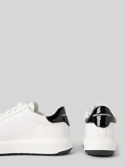 Karl Lagerfeld Ledersneaker mit Label-Print Modell 'KAPRI' Weiss 2