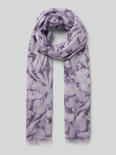 Windsor Schaltuch mit Fransen Flieder 1