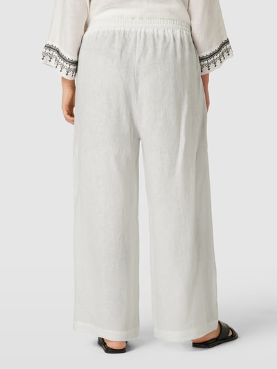 Marina Rinaldi Broek van lamsshearling, model 'RAPIDO' Offwhite - 5