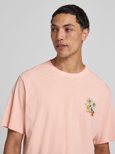 JACK & JONES T-shirt met motiefprint model 'VINTAGE CARTOON' Abrikoos - 3