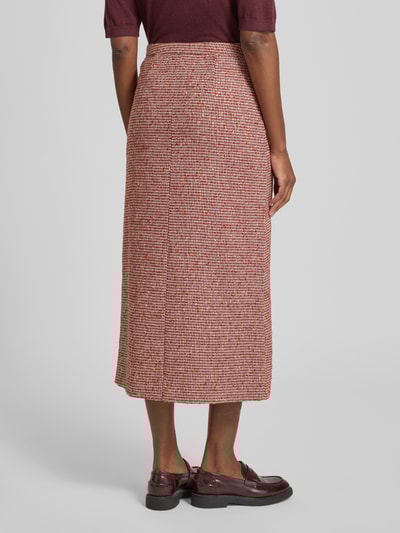 Rich & Royal Midirock in Bouclé-Optik Bordeaux 5