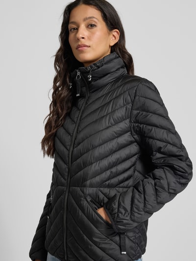 Christian Berg Woman Selection Steppjacke mit Stehkragen und Reißverschlusstaschen Black 3