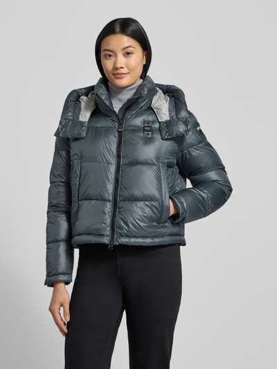 Blauer USA Steppjacke mit Sorona®-Füllung Modell 'GLORIA' Dunkelgrau 4